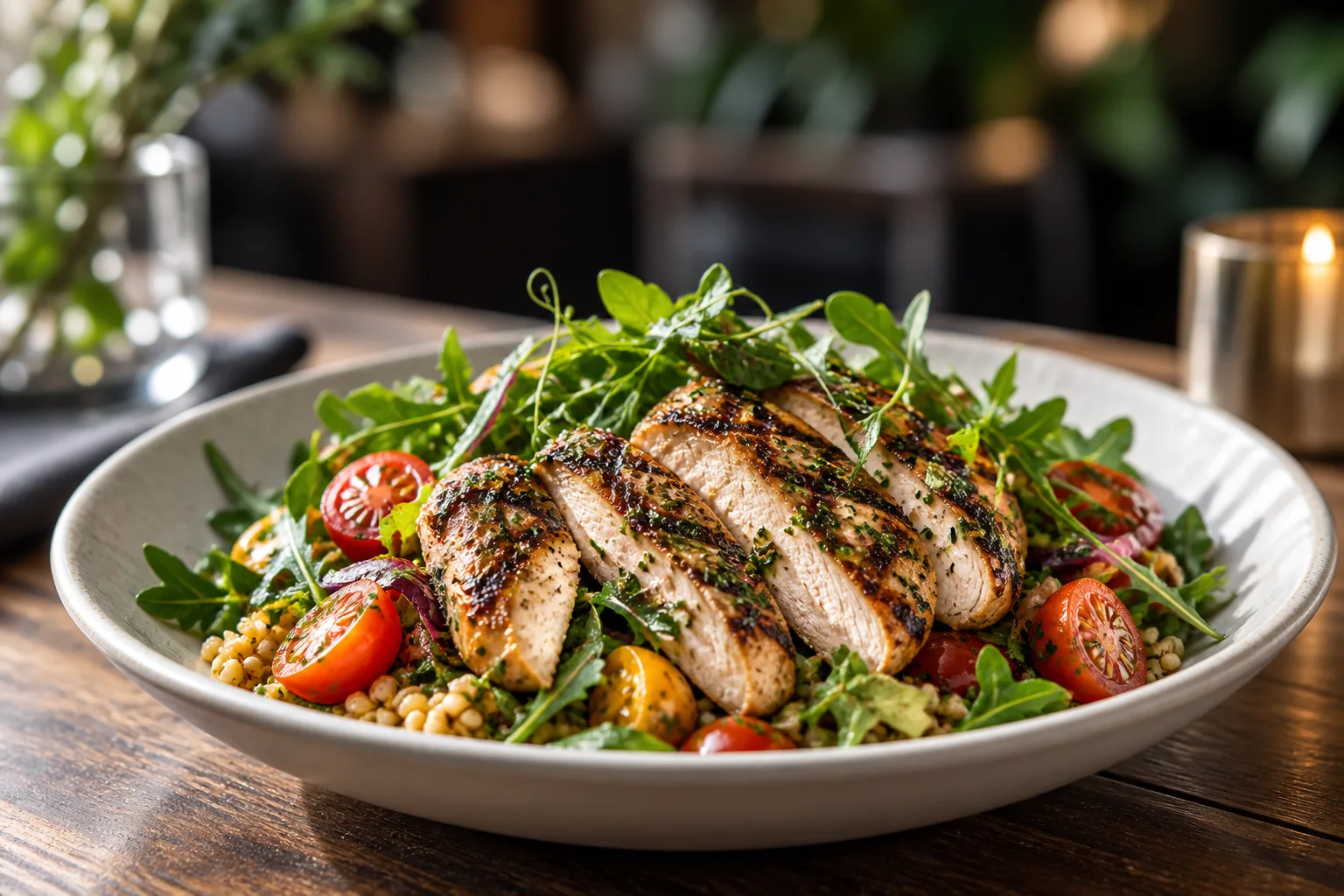 A fresh lunch dish with seasonal ingredients
